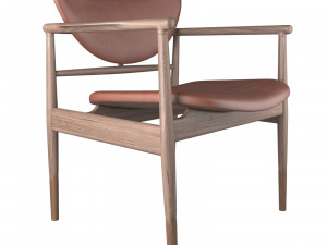 48 chair by finn juhl Modelo 3D