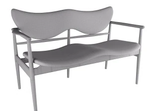 48 sofa bench by finn juhl 3D Model