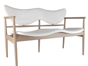 48 sofa bench by finn juhl 3D 模型