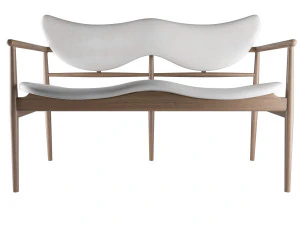 48 sofa bench by finn juhl 3D Model