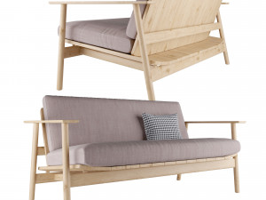 riva 2-seater by jasper morrison Modelo 3D