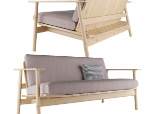 riva 2-seater by jasper morrison 3D Модель