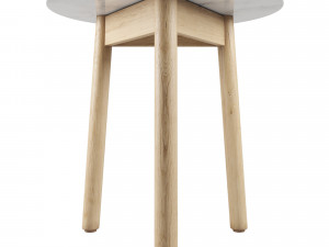 riva side table by jasper morrison Model 3D