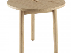 riva side table by jasper morrison Model 3D