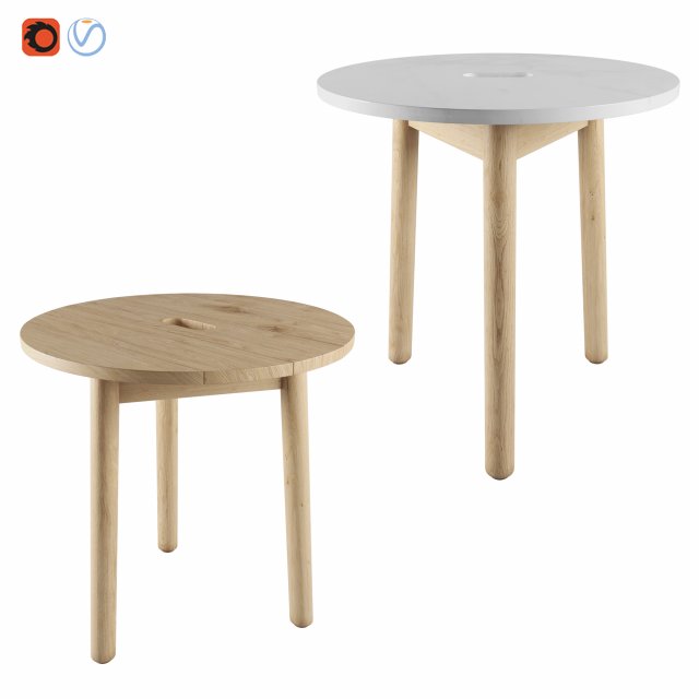 riva side table by jasper morrison Model 3D .c4d .max .obj .3ds .fbx .stl .blend 