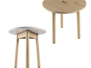 riva side table by jasper morrison Model 3D