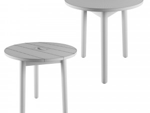 riva side table by jasper morrison Model 3D