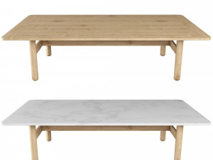 riva coffee table by jasper morrison 3D Модель