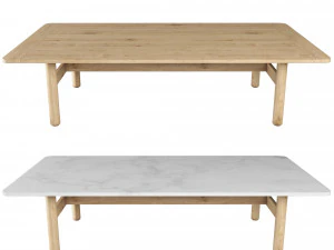 riva coffee table by jasper morrison 3D Model