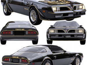 Pontiac firebird trans am 1977 3D Model