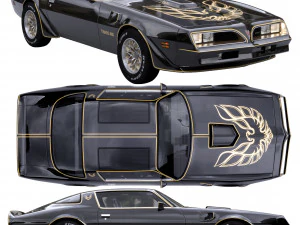Pontiac firebird trans am 1977 3D Model