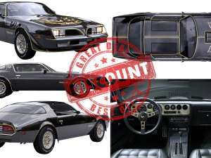 Pontiac firebird trans am 1977 3D Model