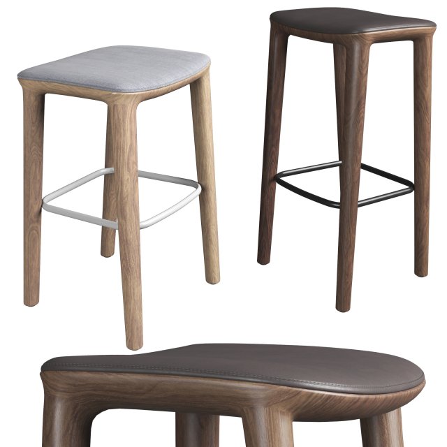neva barstool Model 3D .c4d .max .obj .3ds .fbx .stl .blend
