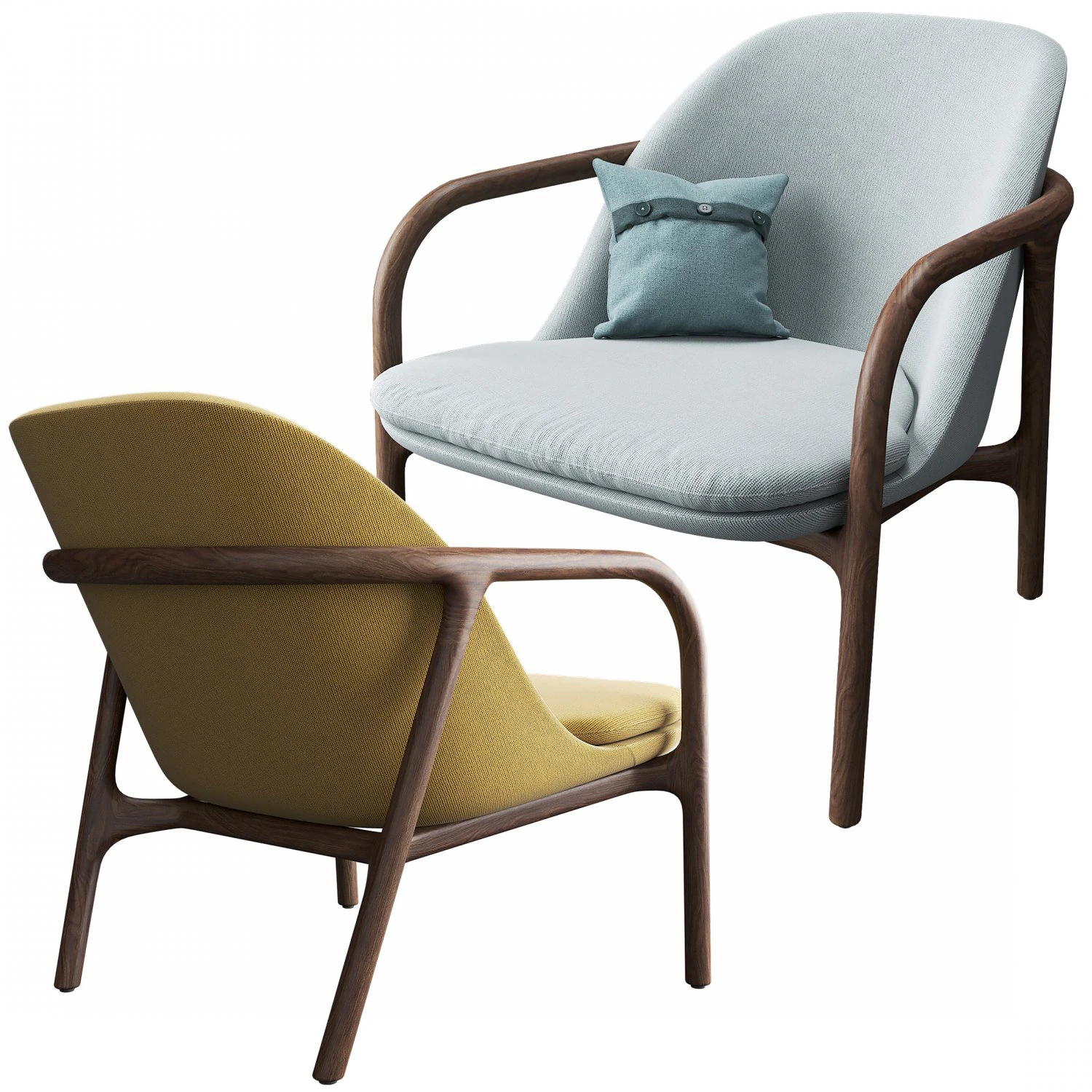 neva easy chair by artisan 3D Model .c4d .max .obj .3ds .fbx .stl .blend 