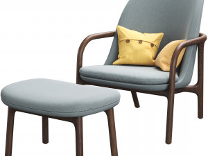 neva easy chair high-back by artisan 3Dモデル