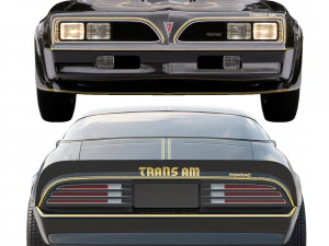 pontiac firebird trans am 1977 3D Model