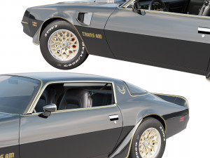 pontiac firebird trans am 1977 Model 3D