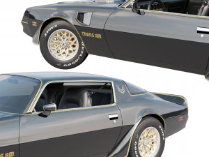 pontiac firebird trans am 1977 3D Model