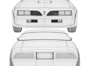 pontiac firebird trans am 1977 3D Model