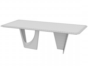 pinnacle table and luisa chair Model 3D