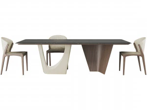 pinnacle table and luisa chair 3D Model