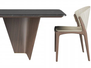 pinnacle table and luisa chair 3D Model