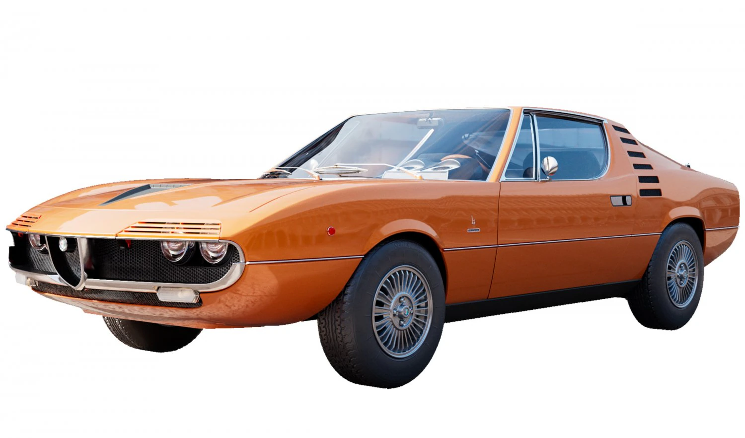 Alfa Romeo Montreal 3D Model .c4d .max .obj .3ds .fbx .stl .blend 