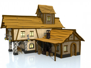 old village house Modelo 3D