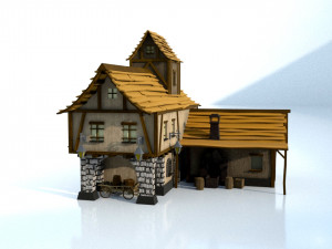 old village house Modelo 3D