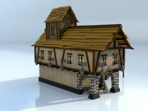 old village house Modelo 3D