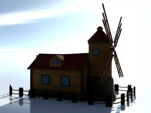 small village house 3D Model