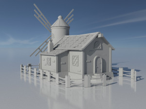 small village house 3D Model