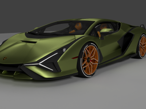 2020 Lambo rghini Sian FKP 37 3D 모델