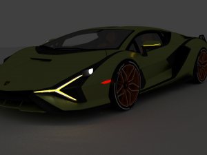 2020 Lambo rghini Sian FKP 37 Modelo 3D