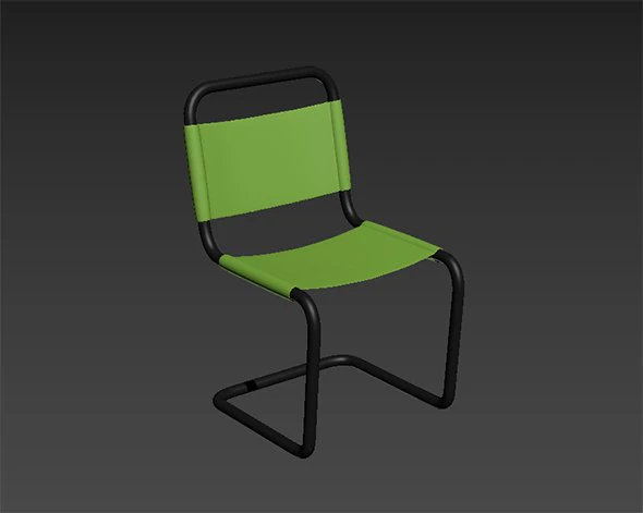 metal chair 3D Model .c4d .max .obj .3ds .fbx .stl .blend