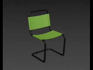 cadeira metálica Modelo 3D