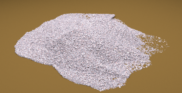low poly trash mountain Model 3D .c4d .max .obj .3ds .fbx .stl .blend 