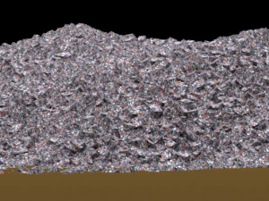 low poly trash mountain 3D Model