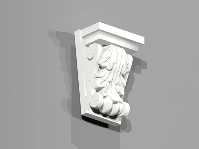 corbel 3D Print Model .c4d .max .obj .3ds .fbx .stl .blend 