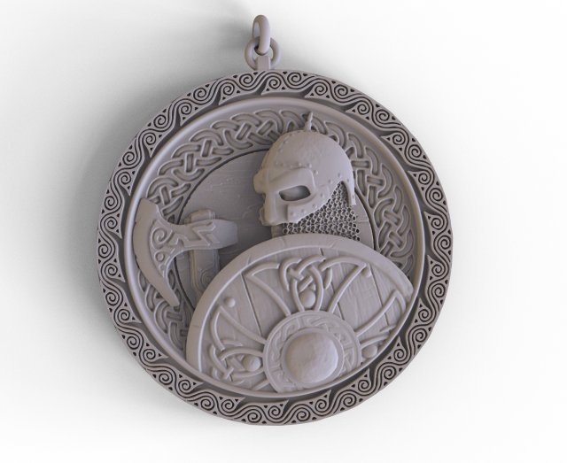 Pendant barbarian 3D Baskı Modeli .c4d .max .obj .3ds .fbx .stl .blend 