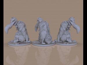 Stylized vulture Modelo de Impressão 3D