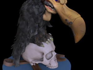 Stylized vulture Modelo de Impressão 3D
