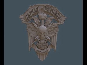bas-relief harley-davidson 3D प्रिंट मॉडल