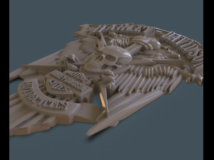 bas-relief harley-davidson 3D प्रिंट मॉडल