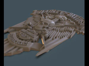 baixo-relevo harley-davidson Modelo de Impressão 3D