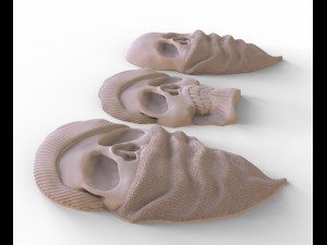 Skull 3d print model 3D प्रिंट मॉडल