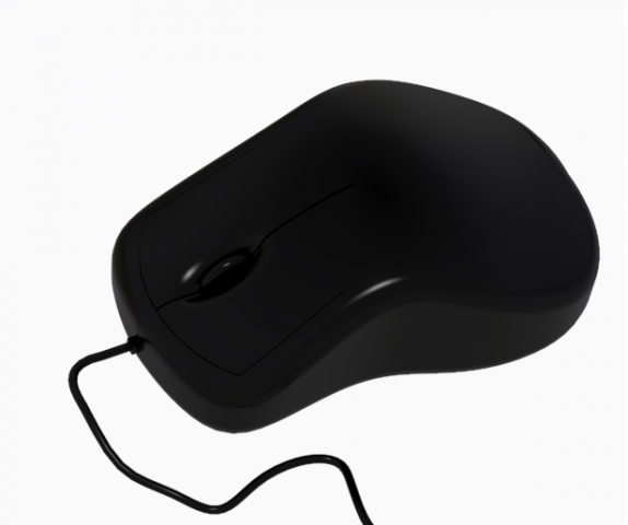 computer optical mouse Modello di stampa 3D .c4d .max .obj .3ds .fbx .stl .blend 