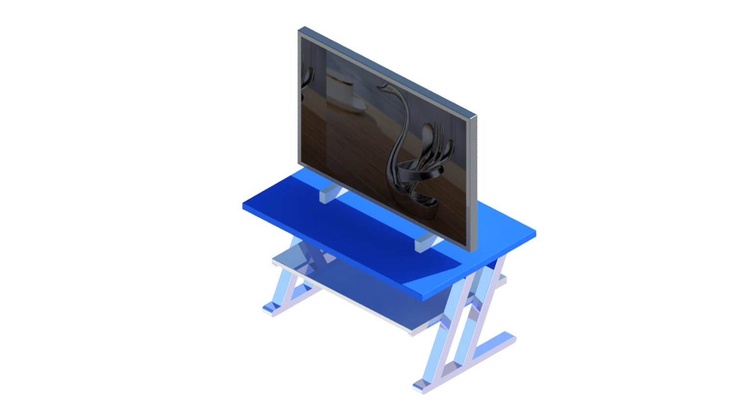 tv table 3D Model .c4d .max .obj .3ds .fbx .stl .blend