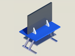 tv table 3Dモデル