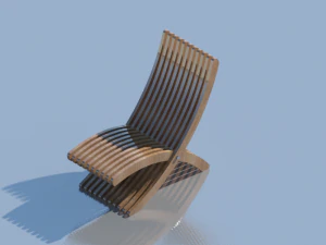 wooden chair 3D Model